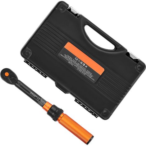 Mophorn Juego de Llaves Dinamométricas de Clic 2,3-27,1 Nm 72 Dientes ±3% Precisión Escalas Bidireccionales y de Doble Rango con Puntas, Vasos, Adaptadores y Barra de Extensión para Reparaciones (1/5)