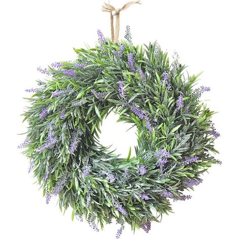 MIMOSON-Porte de Guirlande de Fleurs de Lavande Artificielle Hanging Guirlande Mariage fenêtre Decor (1/5)