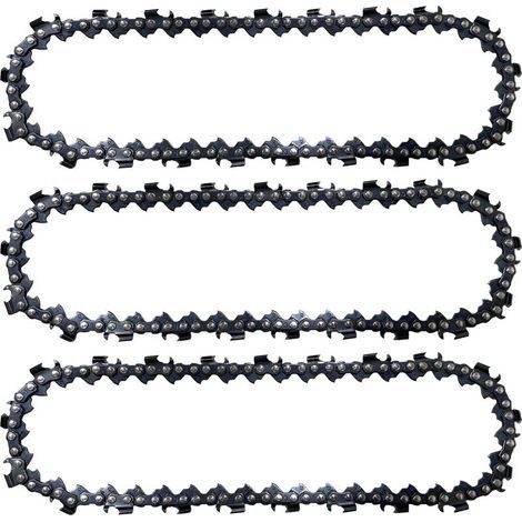 Lot de 3 chaînes de tronçonneuse 20 pouces – 76 maillons – Pas de 325'' – Acier importé pour coupe lisse et rapide (1/5)