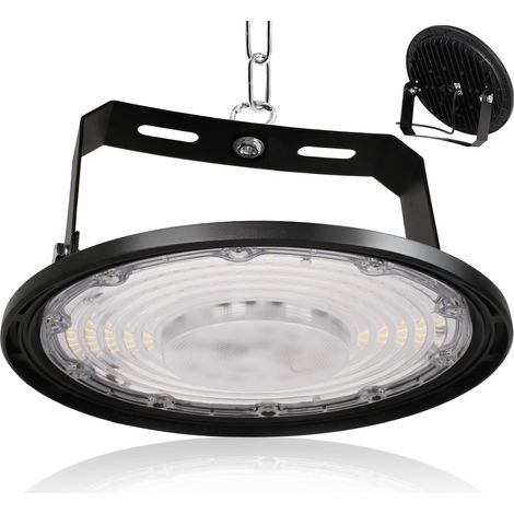 Projecteur LED Industriel 200W, High Bay Eclairage Atelier avec Support 20000LM Lampe Atelier 6500K, IP65 Étanche Éclairage de Plafond LED pour Garage Entrepôt Atelier Sous-sol Usine (1/5)