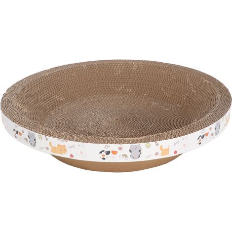 Griffoir en carton multifonctionnel grand espace pour faire ses griffes, en papier ondulé, pour chats d'intérieur (1/5)