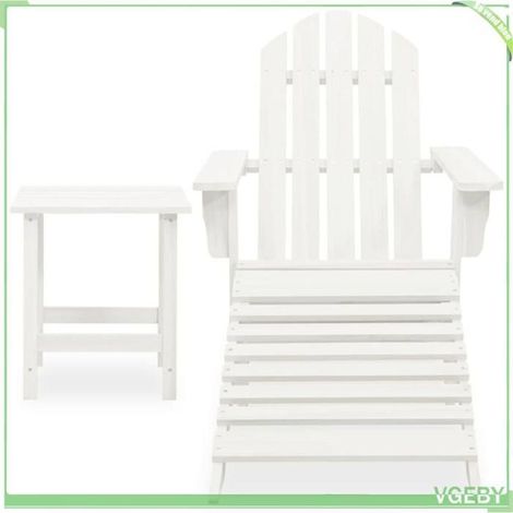 Chaise de jardin Adirondack - FAFEICY - 315929 - pouf amovible - table intégrée - bois massif sapin (1/5)