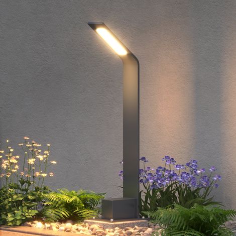 doporro Lampe LED sur Pied Extérieure 6W avec LED Lampe Jardin Étanche IP65 3000K Lumière Chaude Light Extérieure Gris Design Pfadfinder 40cm (1/5)