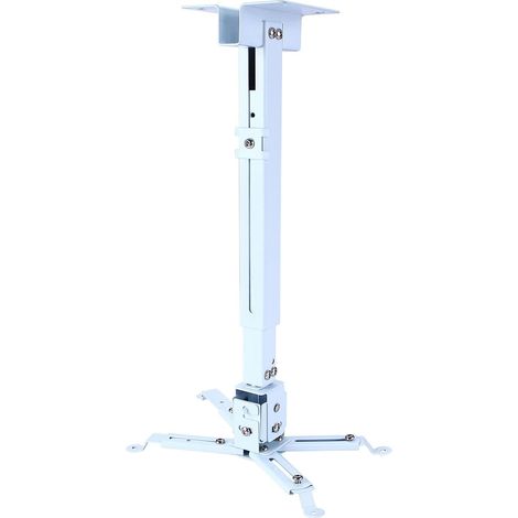 Support de montage réglable pour projecteur de 43 à 65 cm, support plafond et mur, supporte jusqu'à 15 kg, noir (1/5)