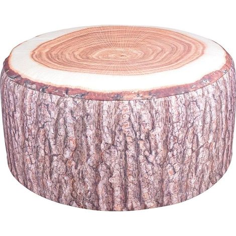 Kaelt - Poufs d'extérieur Siège de jardin, tronc d'arbre