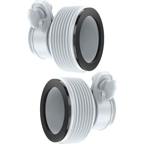 Adaptateur De Tuyau - Pour Piscines Intex - Diamètre 32 mm À 38 mm - Compatible Pompe Filtration 1500 GPH Et Plus - Lot De 2 (1/5)