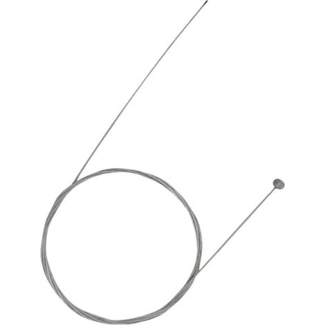 Câble intérieur de frein de vélo, 1,8 m, gris, métallisé (1/2)