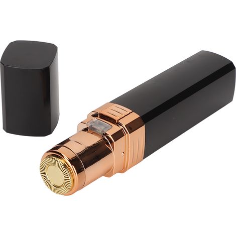 Tondeuse à lèvres électrique portable pour le visage, avec rasoir et crayon à lèvres, câble USB, idéale pour le maquillage féminin. (1/5)