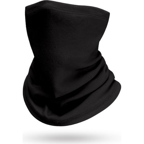 Cagoule Tactique En Polaire - Masque De Ski Avec Protection Cou Et Oreilles - Tissu Épais Résistant Au Vent - Noir (1/2)