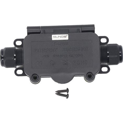 Boîte de jonction à 2 voies IP68, étanche, pour éclairage extérieur, 450 V, 40 A