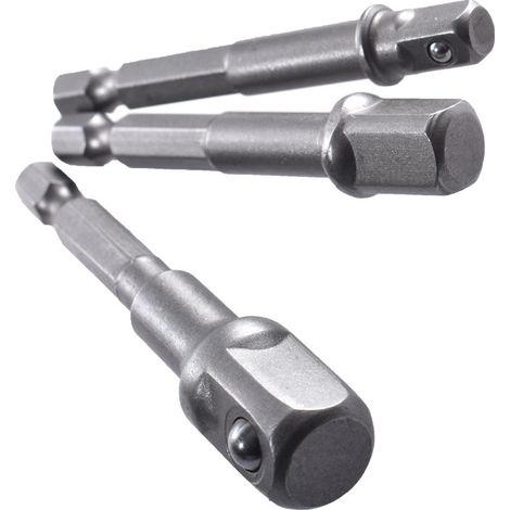 Supporto per bussola a 3 pezzi: cacciavite, supporto per punta da trapano o punta da trapano - bussole da 1/4", 1/2" o 3/8"