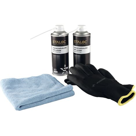 Staloc Auto Reinigungsset, Cockpit Reiniger Auto 400ml mit Mikrofasertuch (1/3)