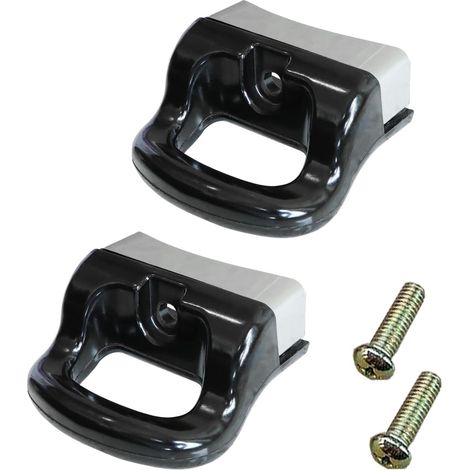 Courte Poignée LatéRale, Poignée pour Autocuiseur, Poignée de Support Latérale Casserole Monotrou, pour Couvercle de Casserole, Poignée en Aluminium, Cuiseur Vapeur et Casserole (Black) (1/5)