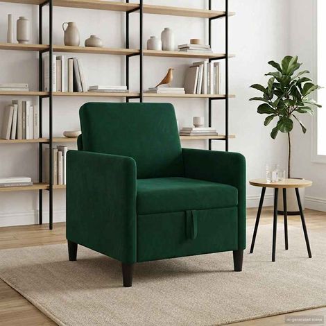 Teenpull – Sofa mit Stauraum Dunkelgrün 72 x 78 x 87 cm Polyester (1/5)