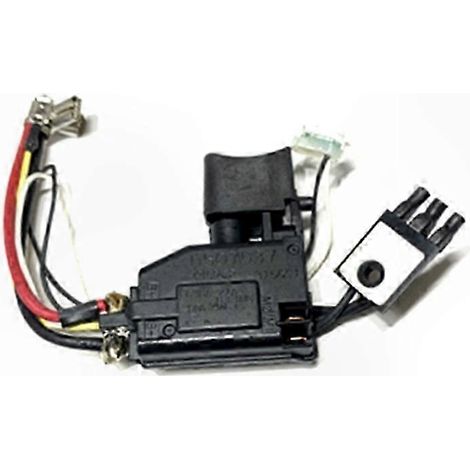 Interrupteur de remplacement pour perceuse sans fil 650753-7 6507545 DHP482 DF482D, pièce détachée compatible, bouton marche/arrêt robuste, outil électrique. (1/5)