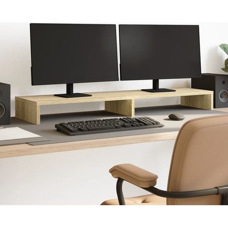 Monitorständer Sonoma-Eiche 100x27x10 cm Holzwerkstoff
