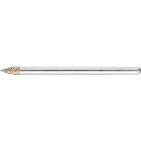PFERD TOOLS Dia.-Schleifst. Spitzbog. Ø3x7 mm SchaftØ3 mm D126 (mit.) z. Gravur/Schleifen kl. Öffnungen (1/4)