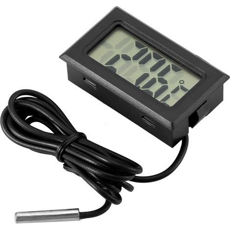 LCD Digital Thermomètre De Voiture en Plein Air Intérieur pour Bureau À Domicile Réfrigérateur Fish Tank Température De l'eau (1/5)