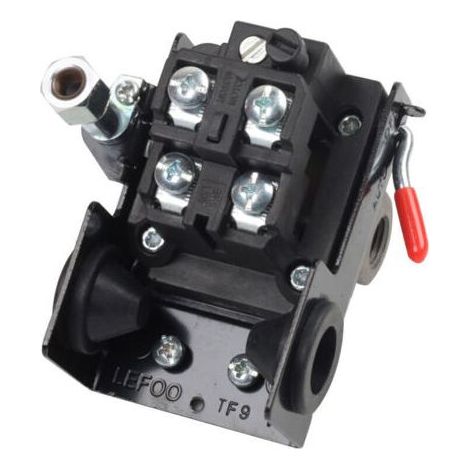 Pressostat et contacteur de compresseur Contrôle de pressostat de compresseur d'air de qualité 95-125 PSI 4 ports (1/4)