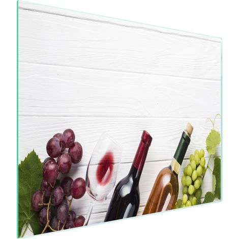 Schneidebrett aus Glas, 52 x 30 cm, Weinglas (1/5)