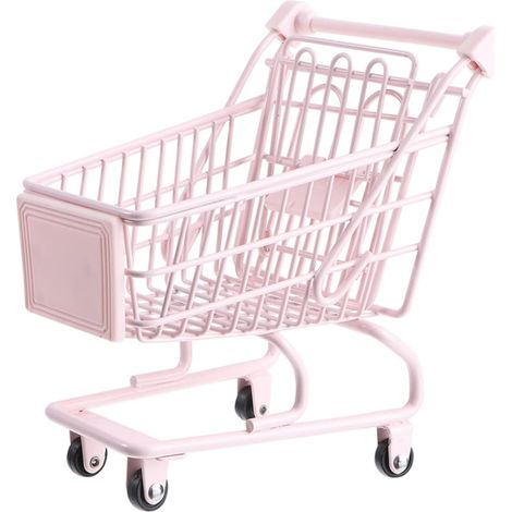 Mini chariot de courses pour jeux de rôle mignons, rangement et décoration dans la chambre, le bureau ou la cuisine pour des occasions comme la Saint-Valentin et les anniversaires. (1/5)