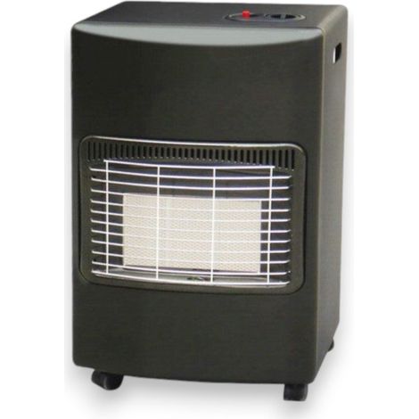 Calefactor de gas infrarrojo de acero de 4200W 42x37xH72 cm con ruedas y función piezoeléctrica (1/5)