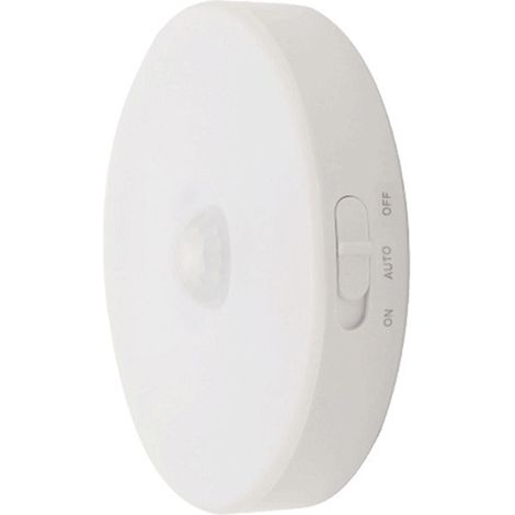 Lámpara de pared LED nocturna con detector de movimiento, lámpara de mesilla de noche con sensor de presencia, lámpara LED recargable por USB, luz para escaleras/armarios a pilas. (1/5)