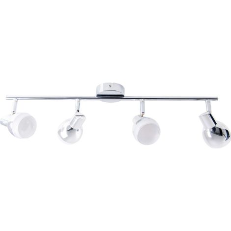 Naeve CHROMEY Barre de spots de plafond quadruple chromée 3000 K