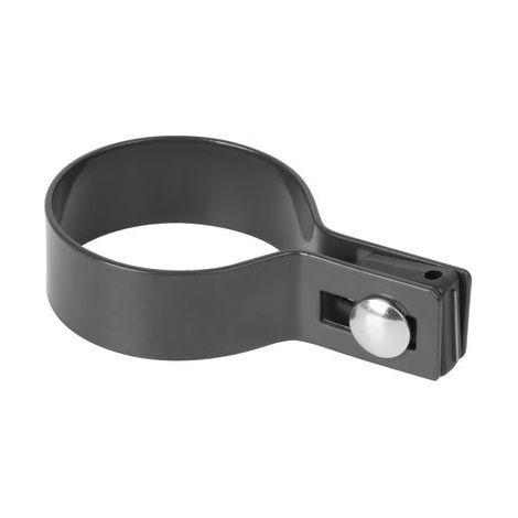Schelle Strend Pro EUROSTANDARD, 60 mm, Endschelle, anthrazit, Zn+PVC, RAL7016, für Rundpfosten