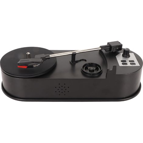 Platine vinyle portable avec convertisseur USB vers MP3, compatible 33 et 45 tours, lecteur vintage avec lecteur stéréo et lecteur de carte mémoire 3,5 mm.
