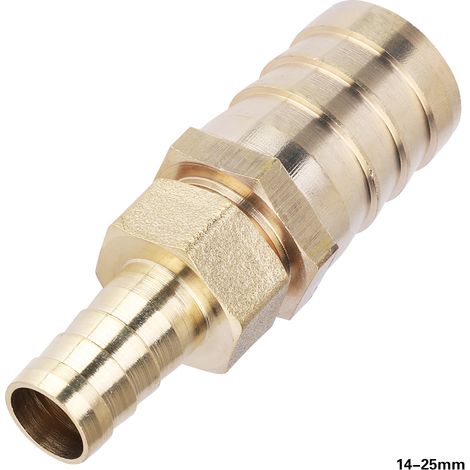 Reduzierhülse aus Messing mit Widerhaken, Innengewinde-Rohrverbinder (14-25 mm) (1/5)