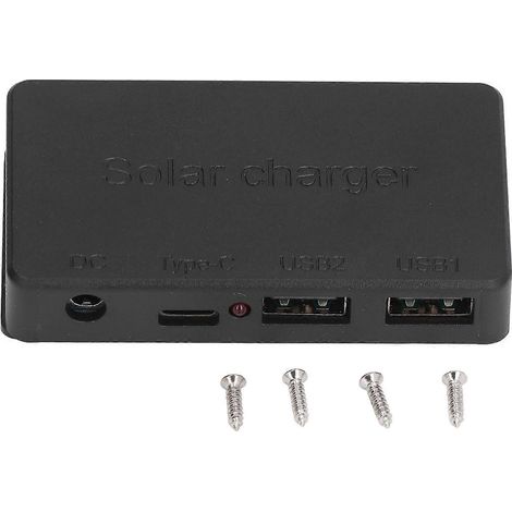 Solar-Laderegler, faltbares Ladepanel, Controller mit zwei USB-Anschlüssen (18 V) für Smartphone und PC