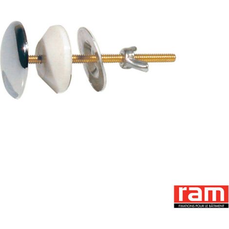 Cache Trou pour Lavabo en Laiton Chromé