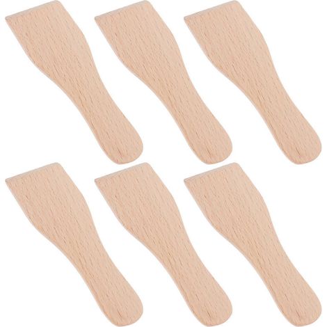 Spatule de cuisine en bois, étaleur, racloir à beurre, spatule à gâteau crémeux, spatule à raclette, spatule à glaçage (1/5)