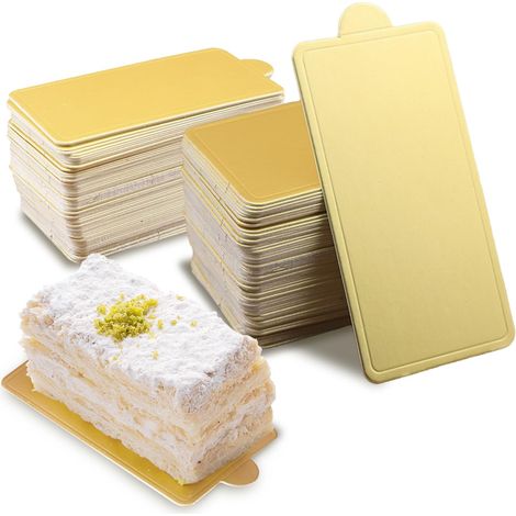 Lot de 200 dessous de verre rectangulaires 100 x 60 mm En papier mousse Pour gâteau d'anniversaire, fête, mariage (1/5)