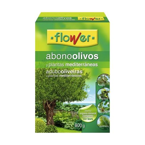 Abono Olivos y Plantas Mediterráneas FLOWER - 800 gr