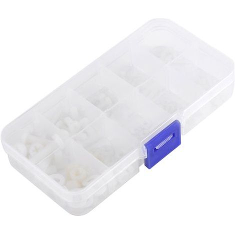 150 pièces Vis Boulons Écrous Rondelles M2 M2.5 M3 M4 M5 en Kit avec Boîte de Rangement (1/5)