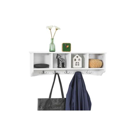 Estantes de Pared de MDF, Armario Suspendido, Estanteria para Trasteros FRG48-L-W SoBuy ES
