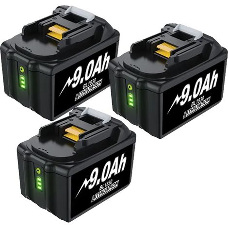 Batterie Rechargeable, 18V, Capacité 9000mAh, 9AH-3PCS (1/2)