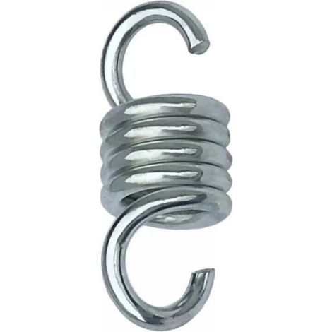 Pair Ressorts de hamac - Acier galvanisé trempé - Pour suspendre des chaises hamac et des balançoires - Capacité de traction 500 kg