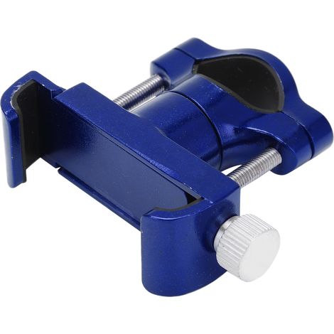 Support téléphone vélo en alliage d'aluminium robuste avec clé hexagonale pour vélos motos scooters bleu (1/5)