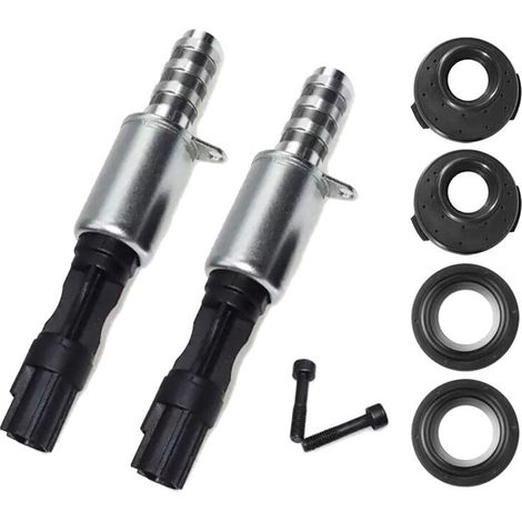 Kit de válvula solenoide de distribución variable de dos piezas 8L3Z-6M280-A para motores VCT y VVT, apto para motores F-150 de 4.6L, 5.4L y 6.4L, 2004-2010. (1/3)
