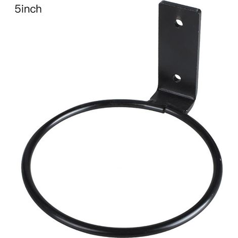 Support Pour Pot De Fleurs - Support Mural En Métal Noir - Convient Pour Balcon Jardin Fenêtre - 15 cm - 1 Pièce (1/5)