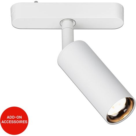 Briloner Luxtrail Schienensystem, Warmweiß, Schwenkbar, Zubehör, Weiß, 13 x Ø4 x 15,5 cm