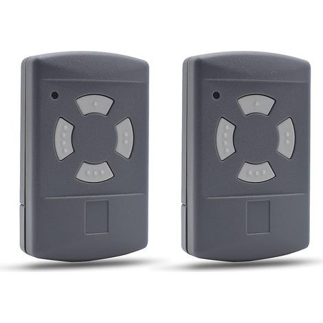 Télécommande Compatible pour Porte de Garage HORMANN 40,685MHz HSE2 HSM4 HSM2 HSE4 HS2 HS4 Bouton Gris (Lot de 2) (1/5)