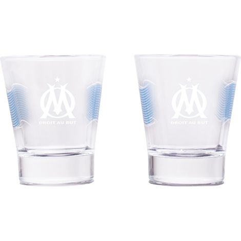 Coffret de 2 verres shooters Olympique de Marseille (1/2)