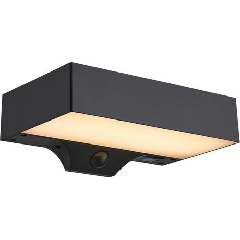 Applique murale Monay Square Solar Matière plastique Noir, H.7,4 IP44 SolarLed /Nordlux Extérieur (1/5)