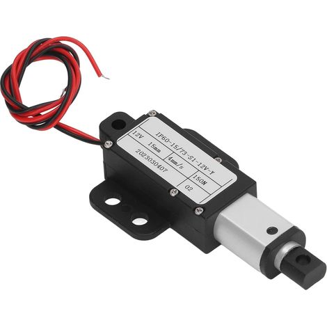Micro Linear Actuator, 12V 15Mm Stroke Mini Motor Electric Linear Motion Actuator, 150N 4Mm/s Micro Linear Actuator Electric Waterproof For (With Bracket) (1/5)