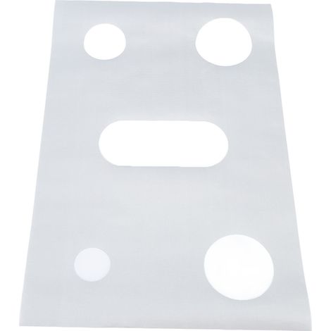 Protection de plaque de cuisson en PTFE réutilisable et lavable, résistante à la chaleur, pour cuisinière à gaz, couleur argent. (1/5)