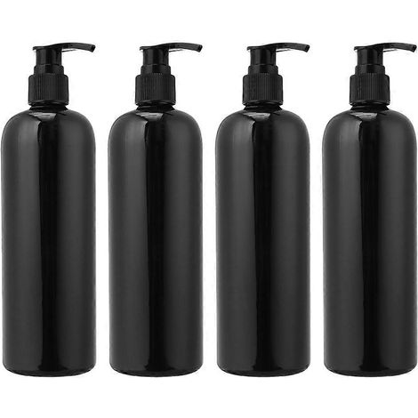 Lot de 4 flacons à pression pour émulsion, flacons distributeurs de gel douche, accessoires de bain (1/5)